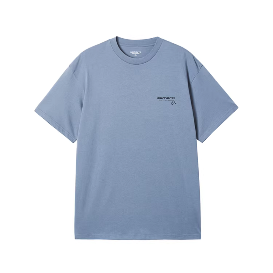 Carhartt WIP T Shirts Men's BLX/Blue Crew Neck Moderate Other