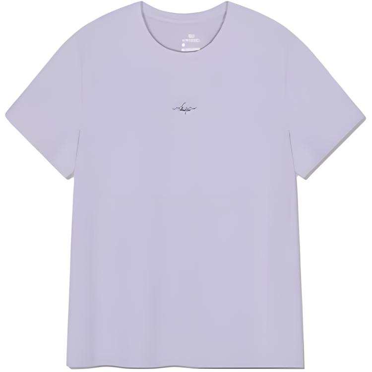361° T Shirts Women's Xiwood Purple Crew Neck Thin Straight Fit