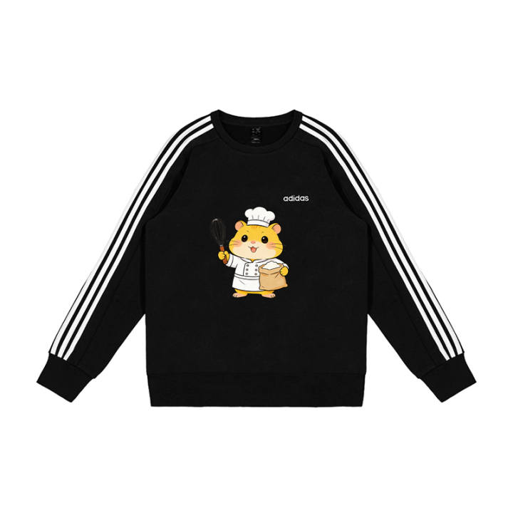 Adidas Adidas Sweatshirts Men's Black Crew Neck Moderate Regular