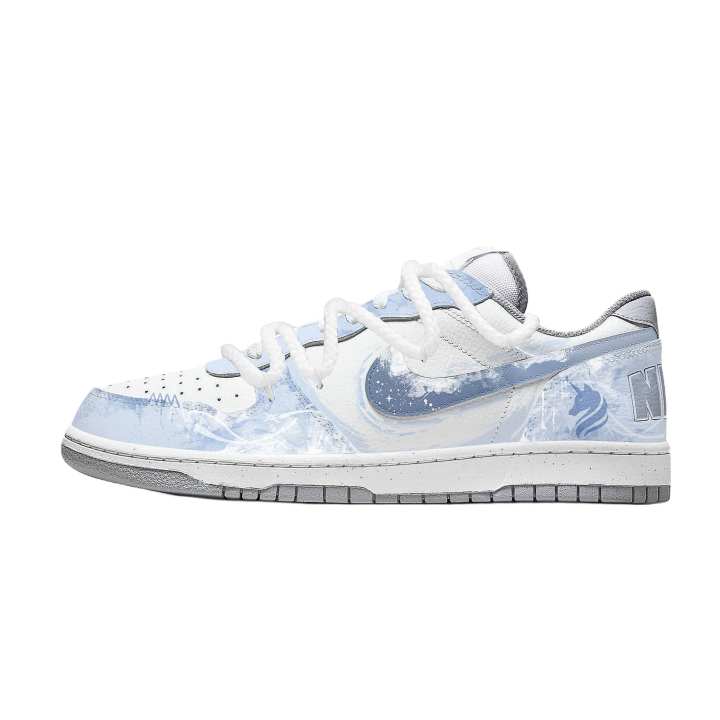 Nike Nike Big Low top Skateboard Shoes Men's White Basket