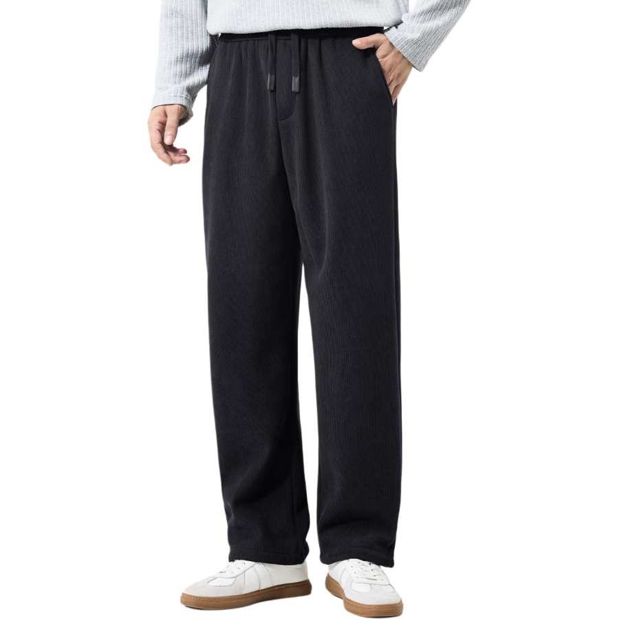 Hodo Casual Pants Men's Moderate Wide Leg Pants