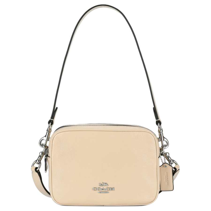 COACH Cow Leather Camera Bag, Shoulder Bag Mini Women's Ivory White