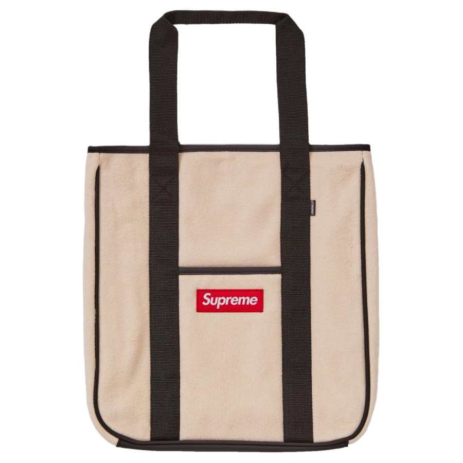 Supreme Supreme FW18 Plush Tote Bag, Shopping Bag, Handbag Regular Unisex Ecru