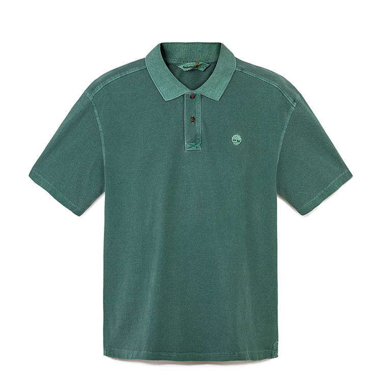 Timberland Polo Shirts Men's Pine Needle Green Polo Collar Moderate