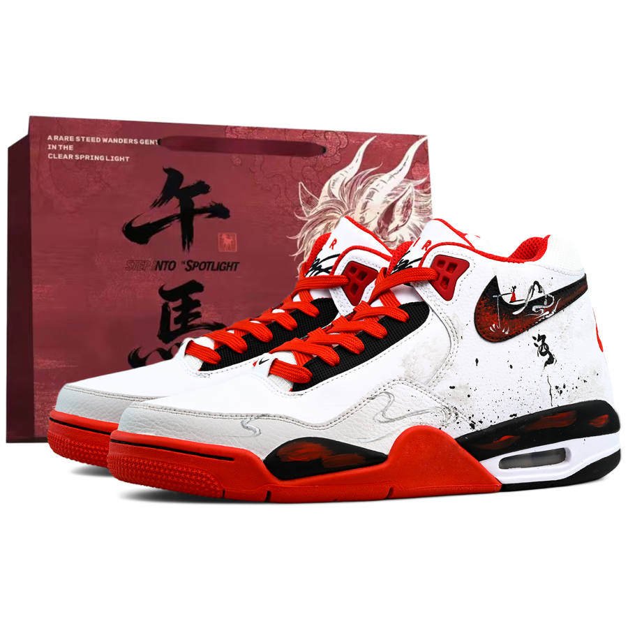 Nike Nike Flight Legacy Abrasion Resistant Coverage Mid top Vintage Basketball Shoes Men's
