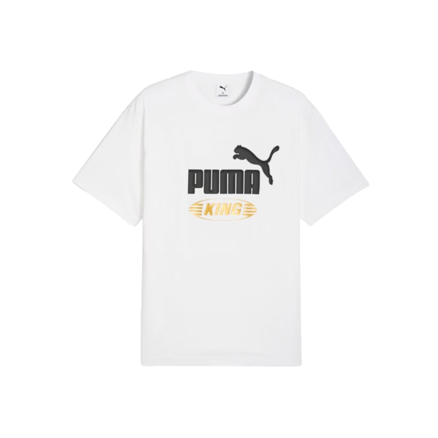 PUMA T Shirts Unisex White Crew Neck Moderate