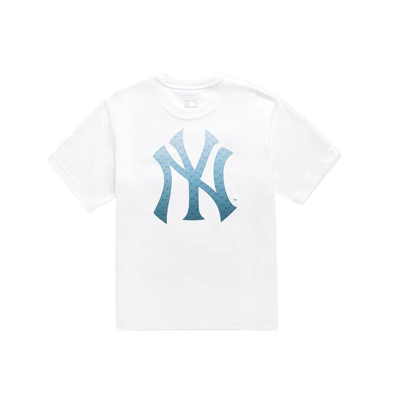 MLB T Shirts Unisex New York Yankees/Ivory Crew Neck Moderate Straight Fit