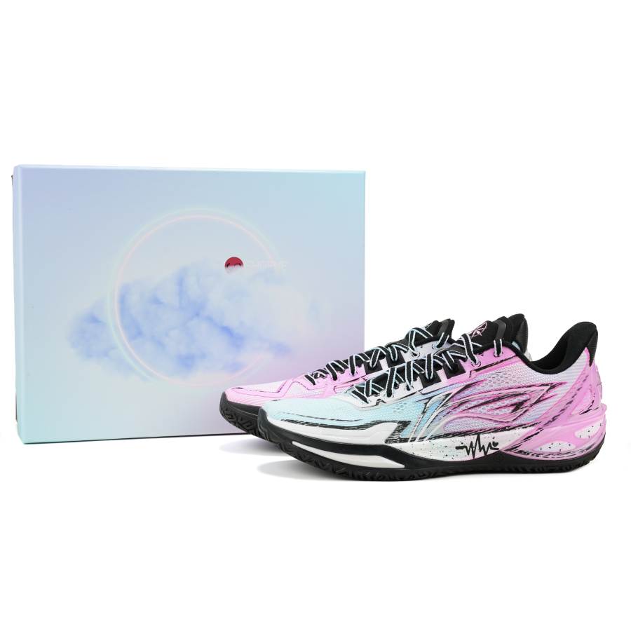Li-Ning Li Ning Blade 6 V2 Low top Basketball Shoes Unisex Blue Pink