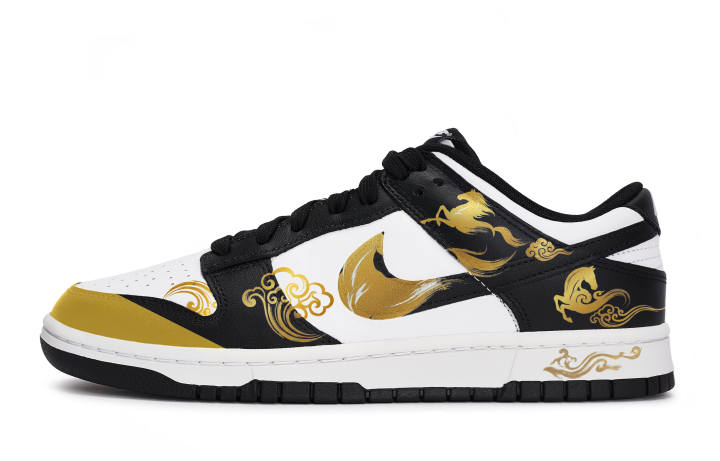 Nike Nike Dunk Walking Planet, Golden Horse Striding On Clouds Leather Slip Resistant Lightweight Cushioning Low top