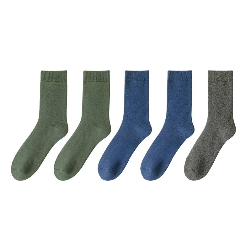 MIIOW MIIOW Men's Thickened Socks Fall Winter Cold Resistant Thermal Loop Socks Fleece Lined Anti Odor Socks Men's Crew Socks