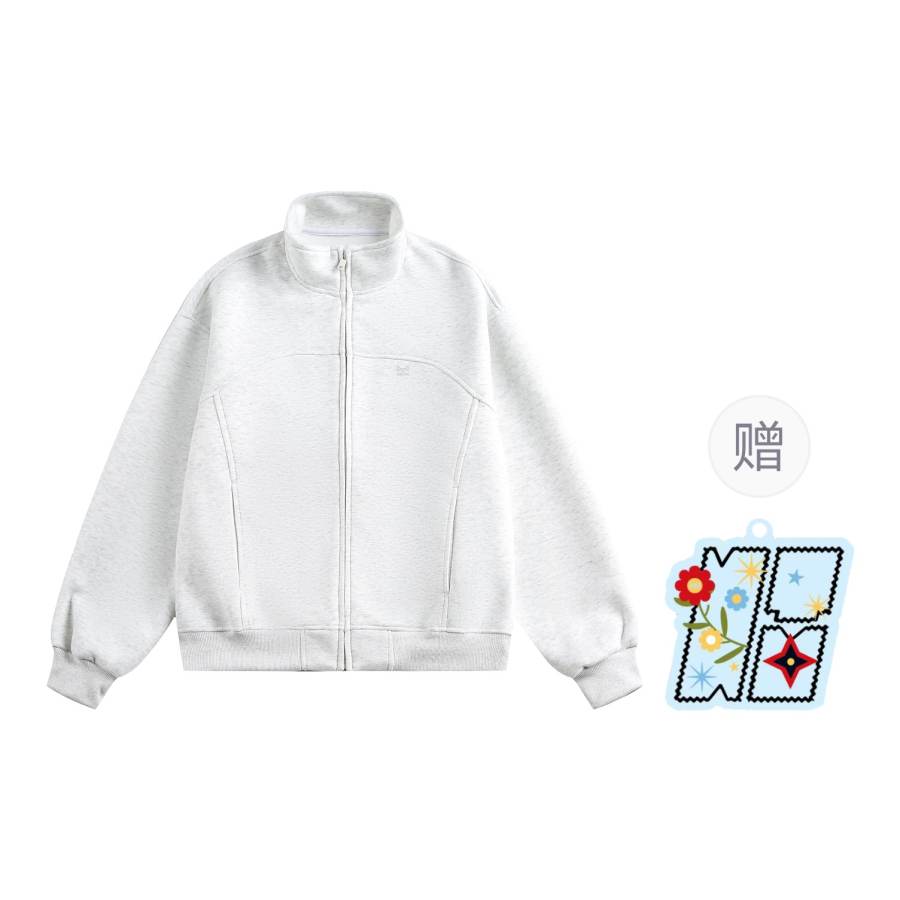 MIIOW Sweatshirts Women's Stand Collar Moderate Cardigan