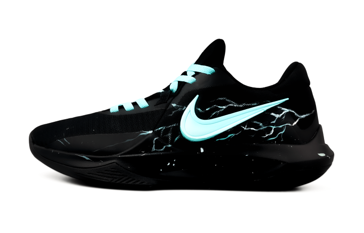 Nike Nike Precision 6 Cushioning Slip Resistant Abrasion Resistant Low top Basketball Shoes Men's Black