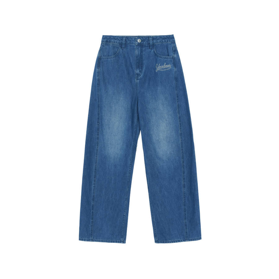 MLB Jeans Women's Marine Blue Moderate Wide Leg Pants