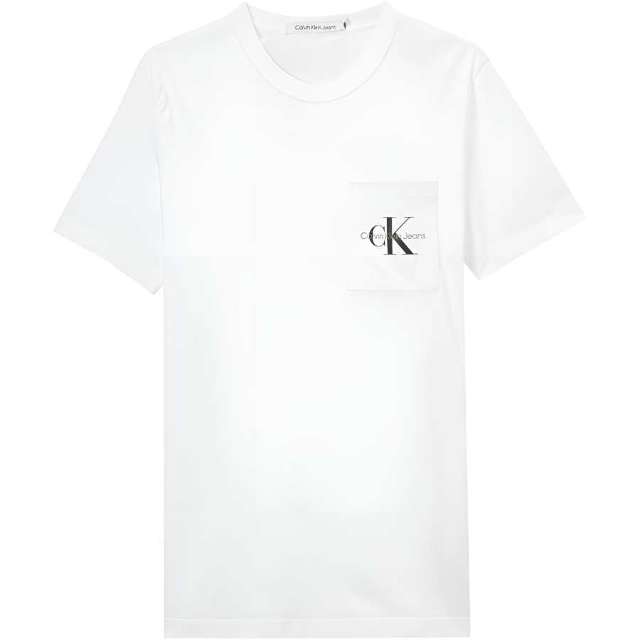 CALVIN KLEIN T Shirt Europe Version Men's Bright White