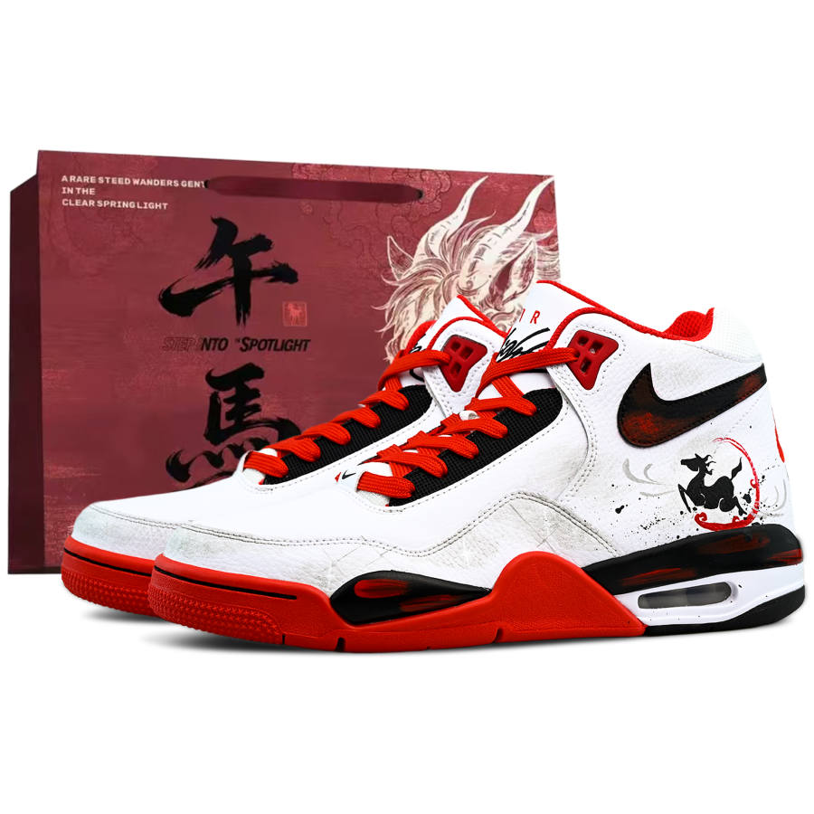 Nike Nike Flight Legacy Abrasion Resistant Coverage Mid top Vintage Basketball Shoes Men's