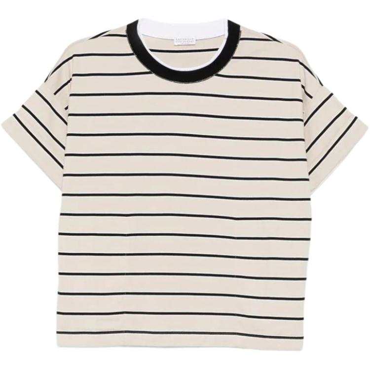 Brunello Cucinelli Shiny Trims T-Shirt