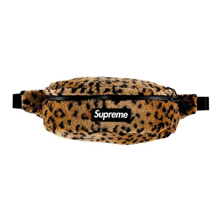 Supreme Supreme Fleece Polyester Fanny Pack Regular Unisex Brown