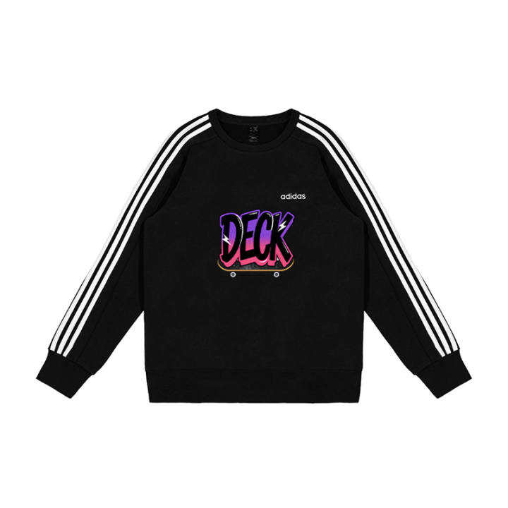Adidas Adidas Sweatshirts Men's Black Crew Neck Moderate Regular