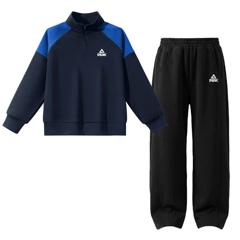 PEAK Kids Casual Sportswear Half Open Collar Moderate