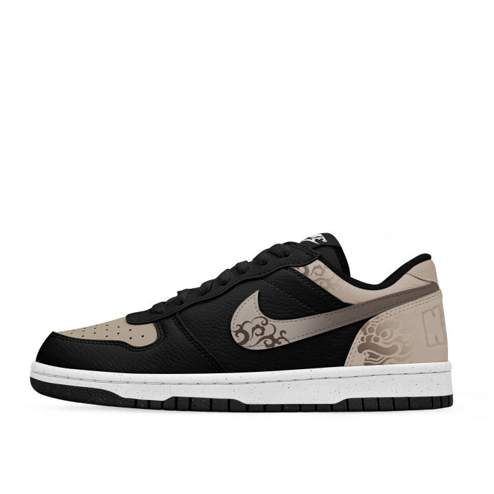 Nike Nike Big Low Lux Cushioning Abrasion Resistant Slip Resistant Low top Skateboard Shoes Unisex Black Brown