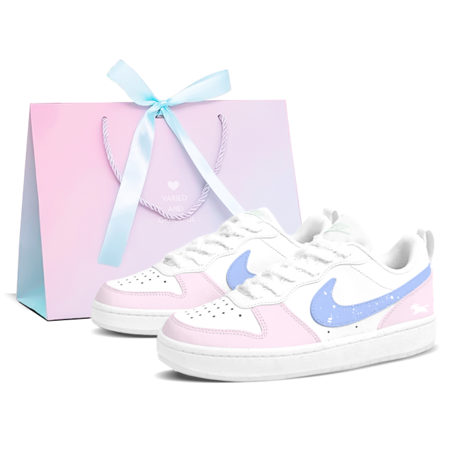 Nike Nike Court Borough Happiness Kama Low top Skateboard Shoes Women's Pink Purple