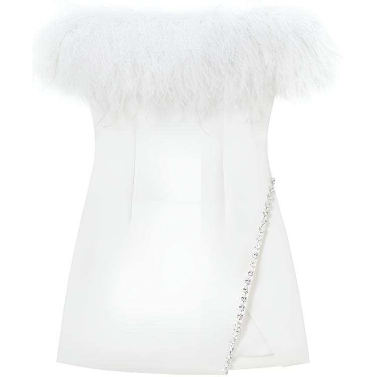Self-portrait Self portrait Sleeveless Dress Women's Pure White