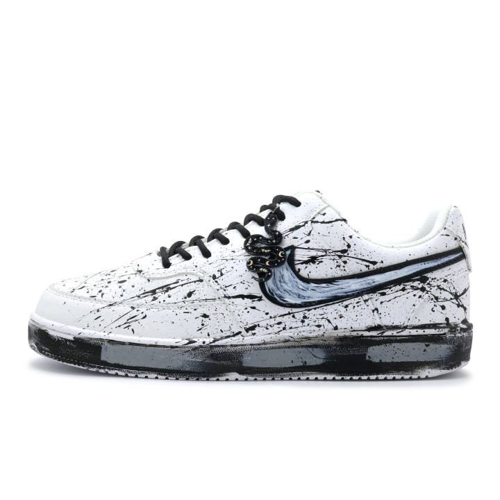 Nike Nike Court Vision Ink World Pu Height Increasing Support Abrasion Resistant Slip Resistant Low top Skateboard Shoes