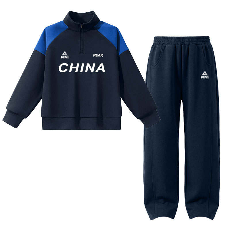 PEAK PEAK Kids Casual Sportswear Half Open Collar Moderate