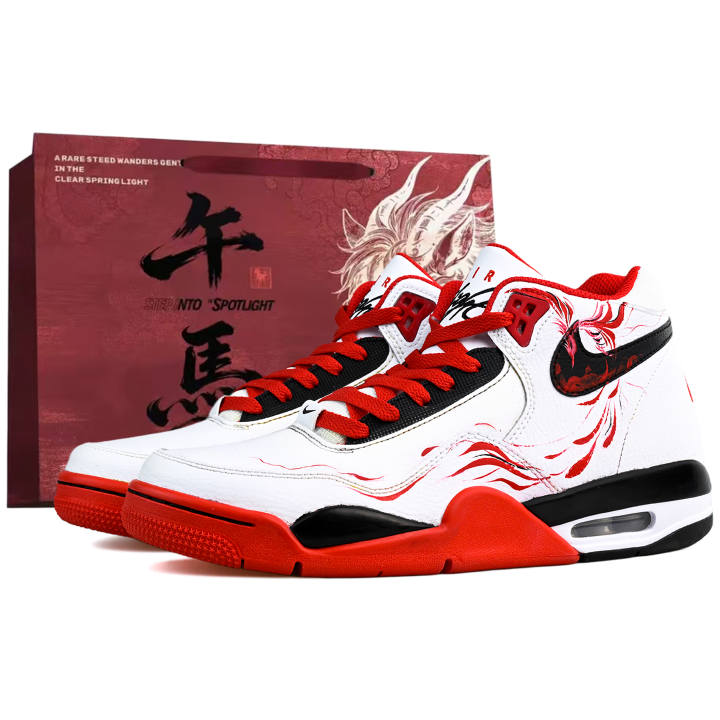 Nike Nike Flight Legacy Abrasion Resistant Coverage Mid top Vintage Basketball Shoes Men's