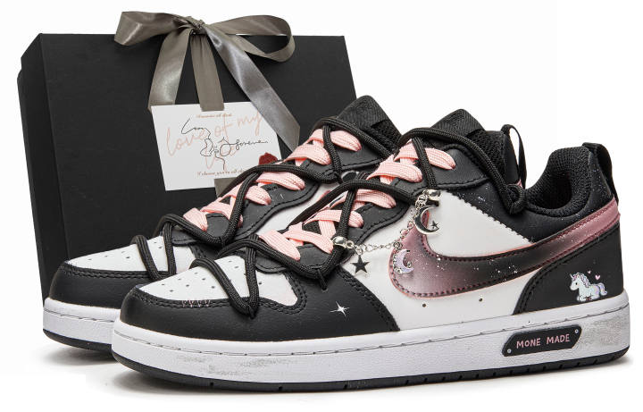 Nike Nike Court Borough Galaxy Unicorn MONE Manufacturing, Box Lightweight Cushioning Height Increasing