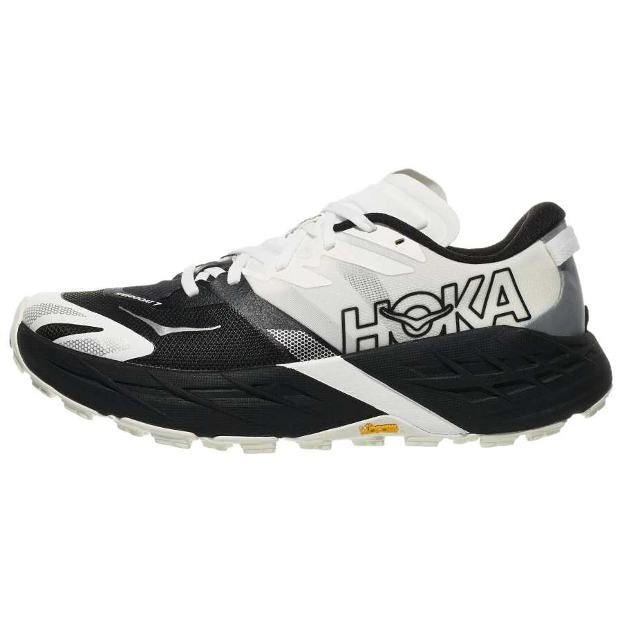 HOKA ONE ONE SPEEDGOAT 7 Breathable Low top Running Shoes Men's Black White