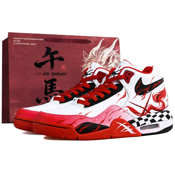 Nike Nike Flight Legacy Abrasion Resistant Coverage Mid top Vintage Basketball Shoes Men's