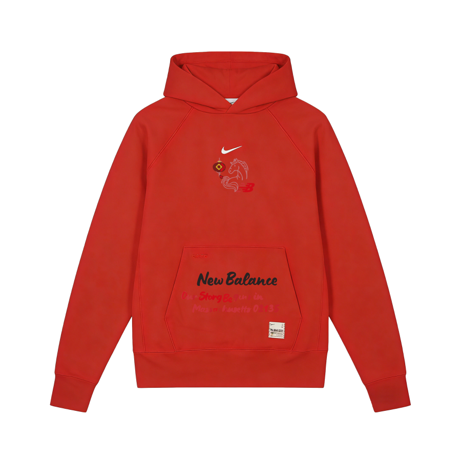 Nike Nike Sportswear Minimalist Style Horse Year Limited Fleece Lined Comfortable Soft Casual Long Sleeved Hooded Sweatshirt