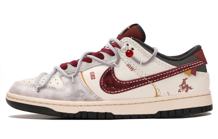 Nike Nike Dunk Cloud Stepping Red Horse MONE Manufacturing Leather Abrasion Resistant Lightweight