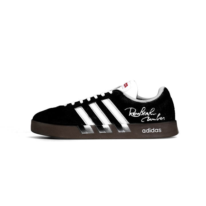 Adidas Adidas VL COURT 2.0 Moon Express, Obsidian Rose Breathable Low top Skateboard Shoes Unisex Black