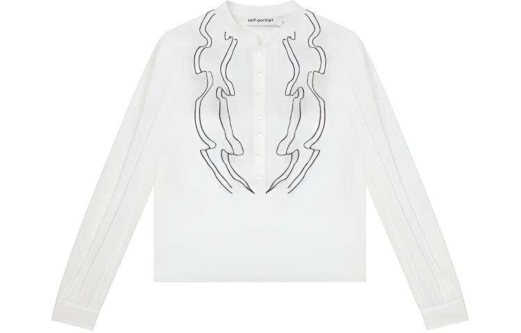 Self-portrait Self portrait Shirt Women's Ivory White