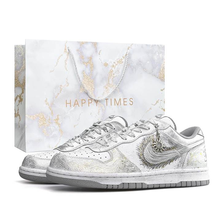 Nike Nike Big Moonlit Trace, Special Shopping Bag Thermal Slip Resistant Abrasion Resistant Low top Skateboard Shoes Men's