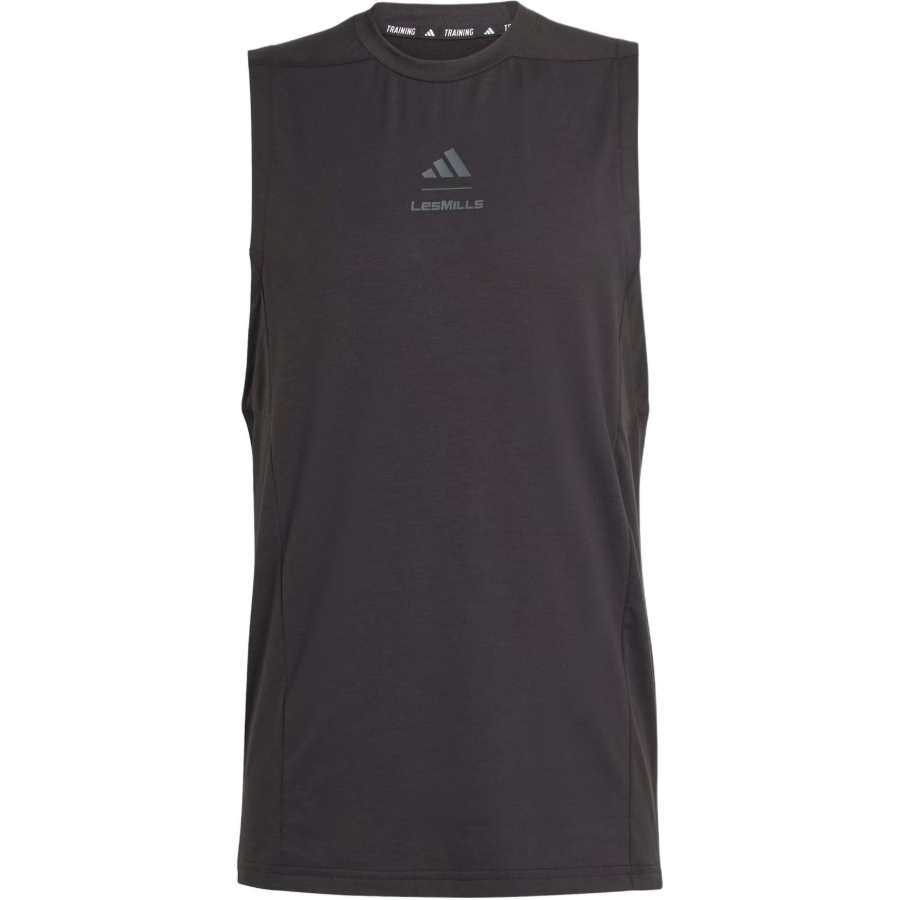Adidas Adidas Tank Tops Men's Black Gray Color Crew Neck Moderate Other