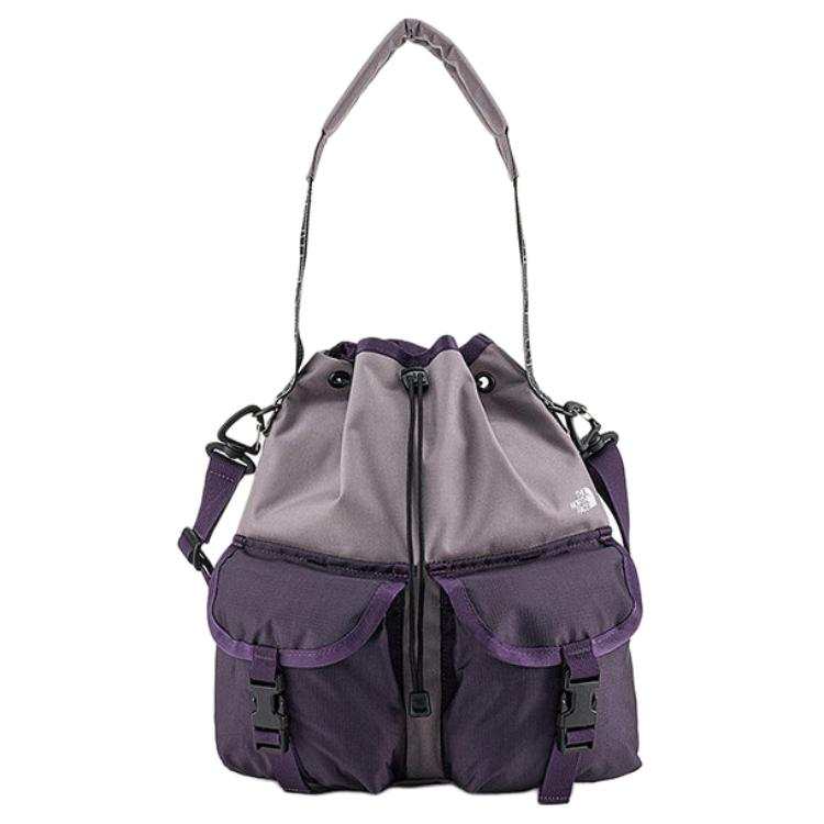 THE NORTH FACE CORDURA Functionality Material Shoulder Bag Unisex Sandalwood Gray & Dusk Purple