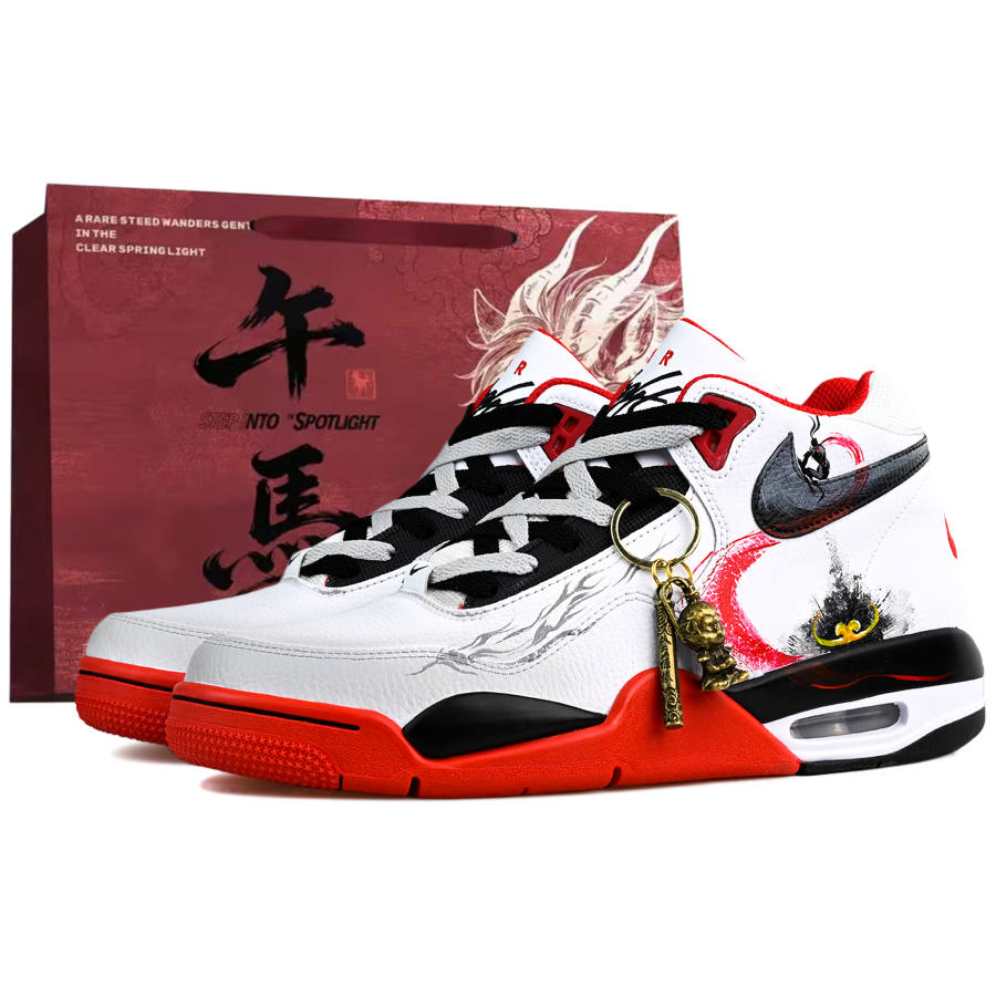 Nike Nike Flight Legacy Abrasion Resistant Coverage Mid top Vintage Basketball Shoes Men's