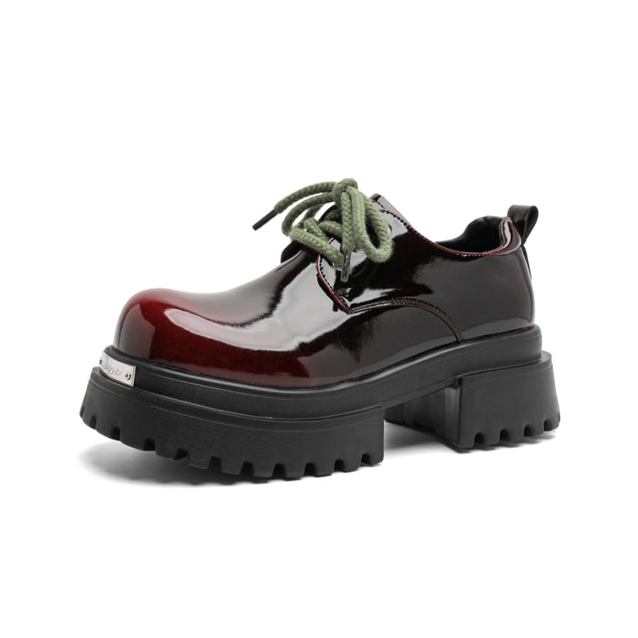 Lanza Casual Leather Shoes Men's Low Top Black/Brown/Red