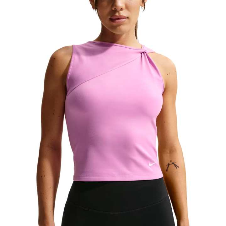 Nike Nike Dri Fit Tank Tops Women's Light Magenta Crew Neck Moderate Other