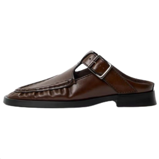 MIISTA Closed Toe Slippers 2.5cm Women's Brown