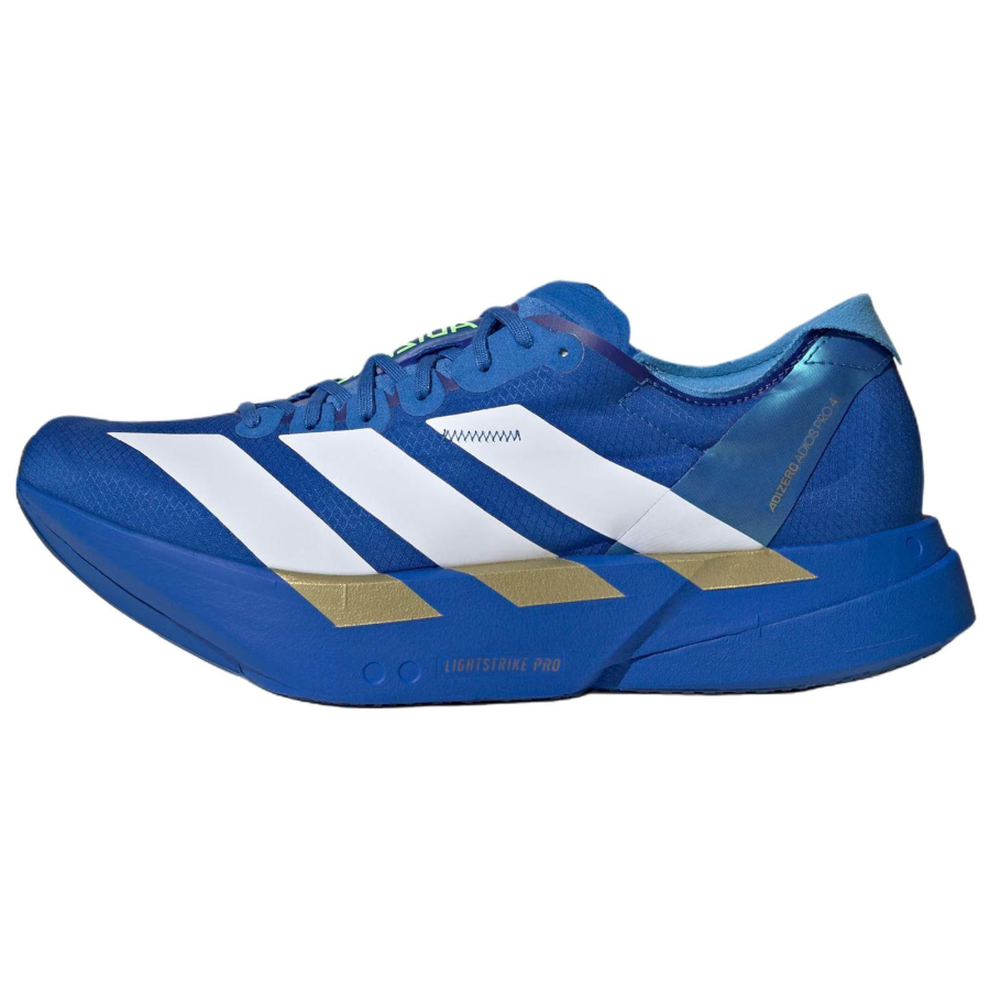 Adidas Adidas Adizero Adios Pro 4 Slip Resistant, Abrasion Resistant, Rebound Marathon Racing Running Shoes Men's Blue