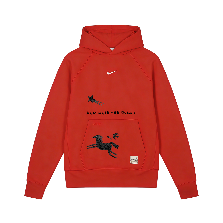 Nike Nike Sportswear Everyday Minimalist Style Horse Year Limited Fleece Lined Comfortable Soft Casual Hooded Long Sleeved