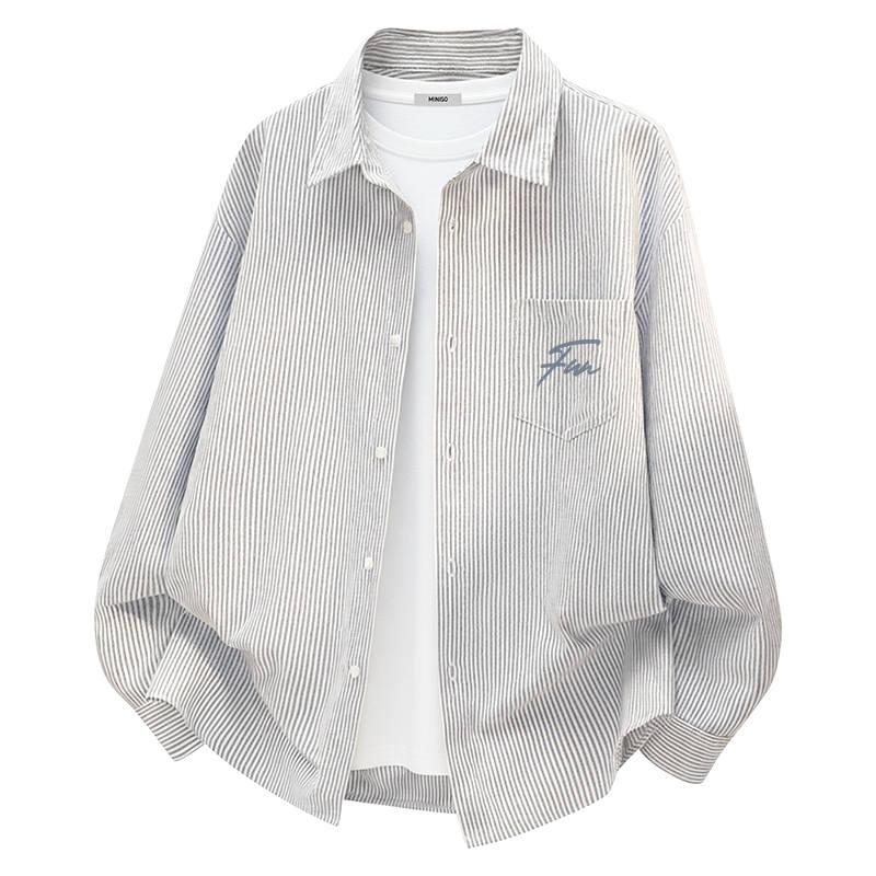 MINISO MINISO Shirts Unisex Lapel Moderate Workwear