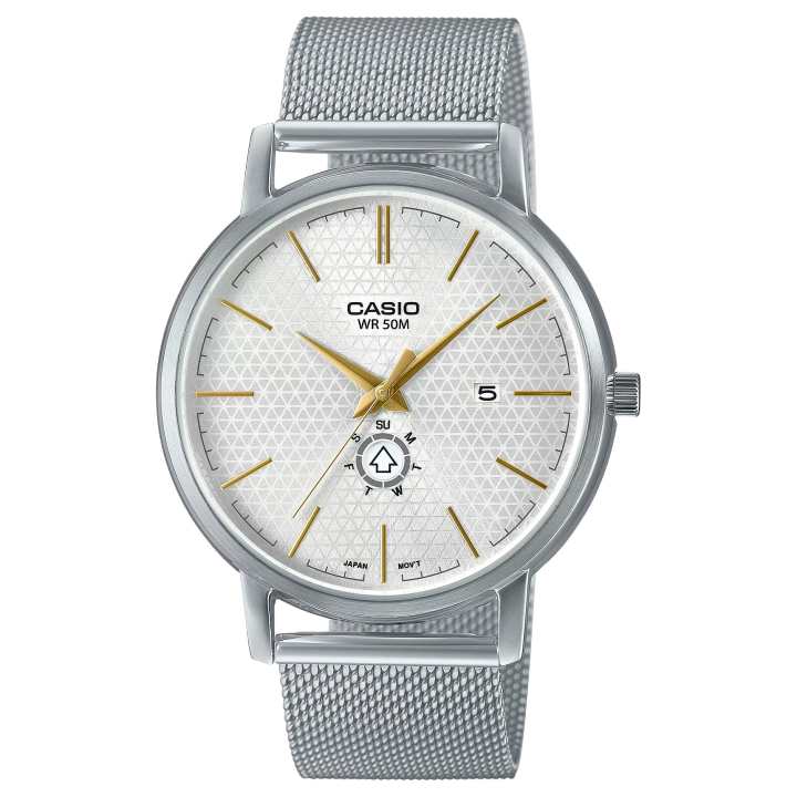 CASIO CASIO STANDARD Quartz Movement Stainless Steel Strap Watch Men's Watches White Dial