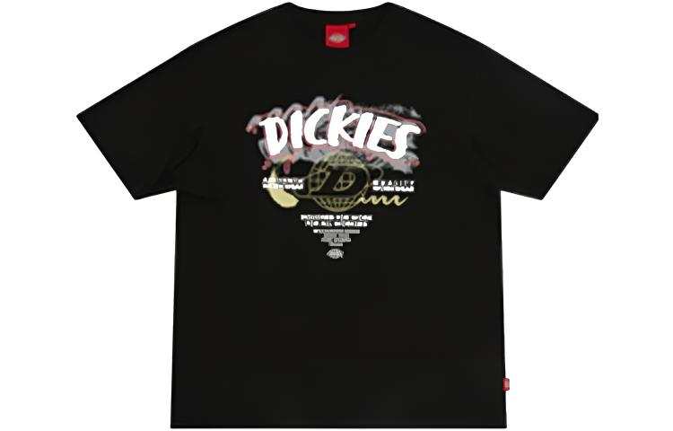 Dickies SS21 Logo Print T Shirt Unisex Black
