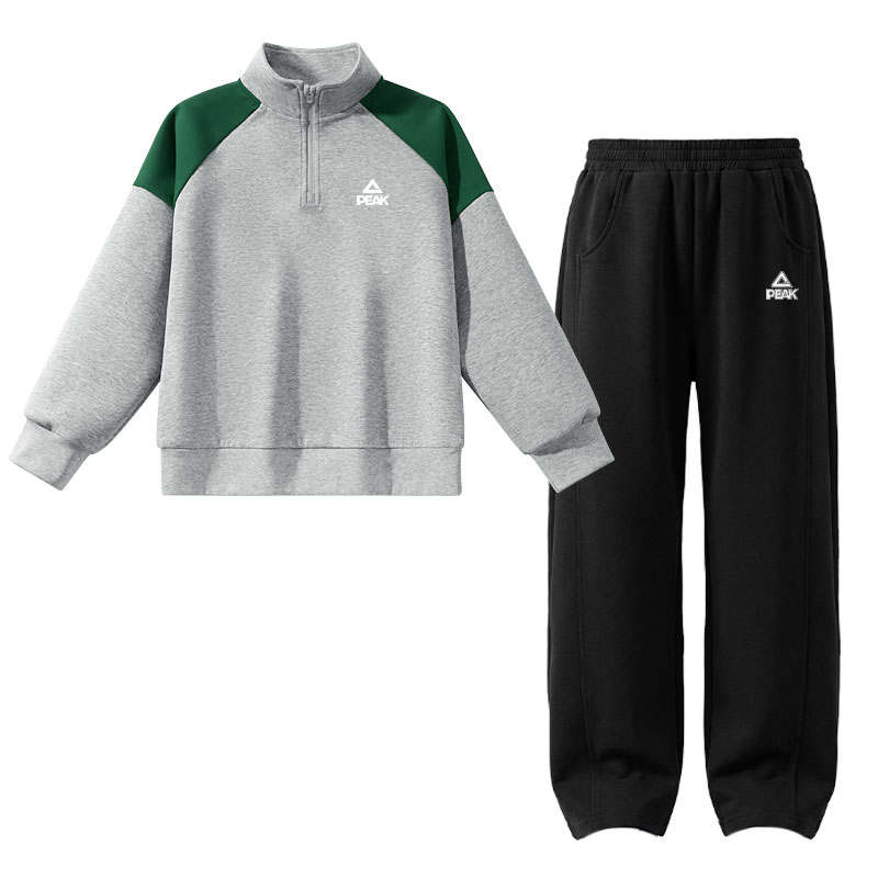 PEAK PEAK Kids Casual Sportswear Half Open Collar Moderate