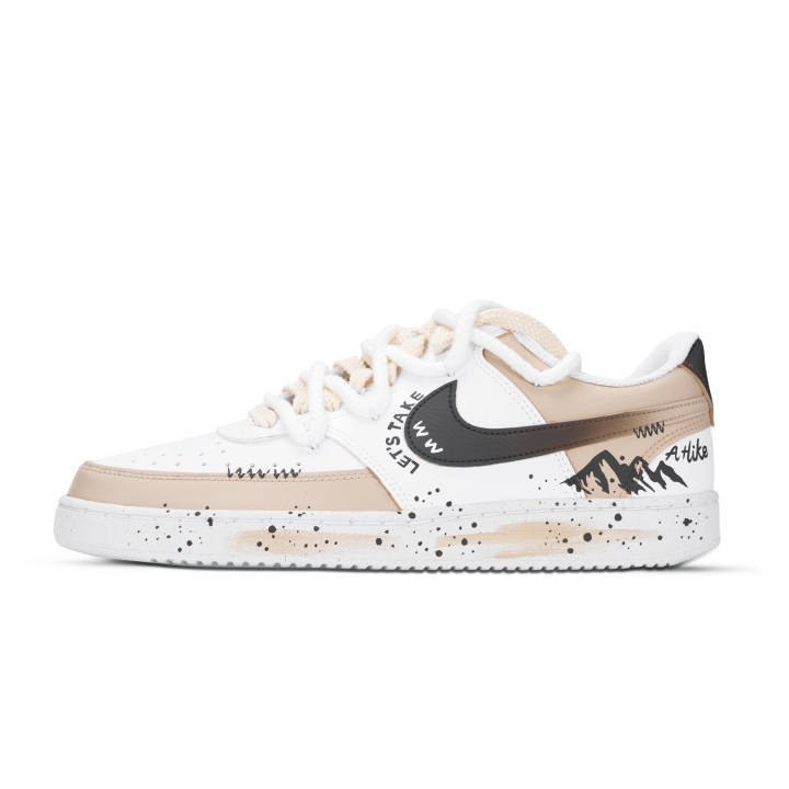 Nike Nike Court Vision 1 Summit Climbing Leather Abrasion Resistant Slip Resistant Abrasion Resistant Slip Resistant Low top